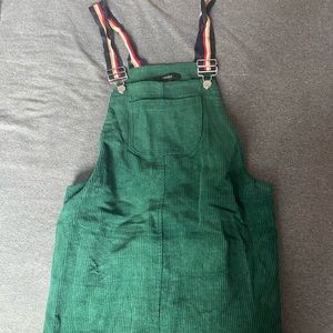 Corduroy Overalls Dress